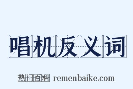 唱机反义词是什么意思的图片